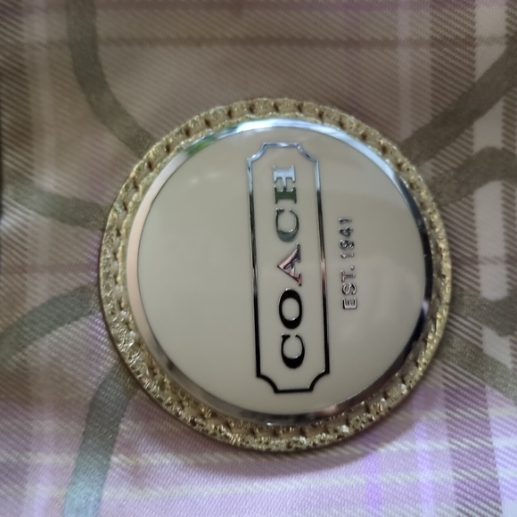 Coach Signature Striped Tartan Carry All - Picture 2 of 13